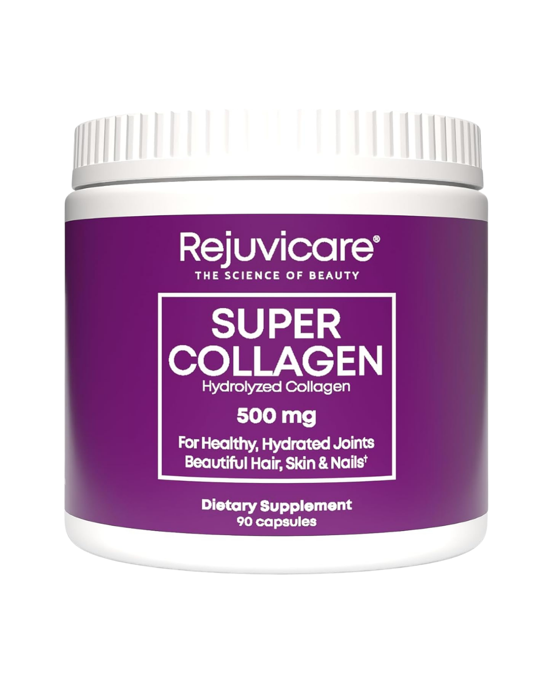 Super Collagen Capsules for Beauty, Healthy Joints, Hair, Skin, & Nails, 90 Servings