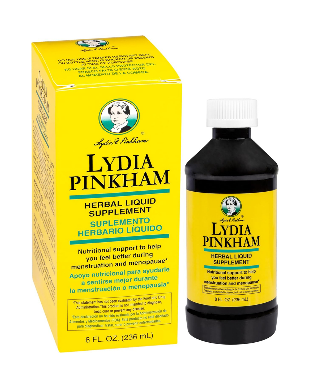 Lydia Pinkham Herbal Liquid Supplement 16 oz