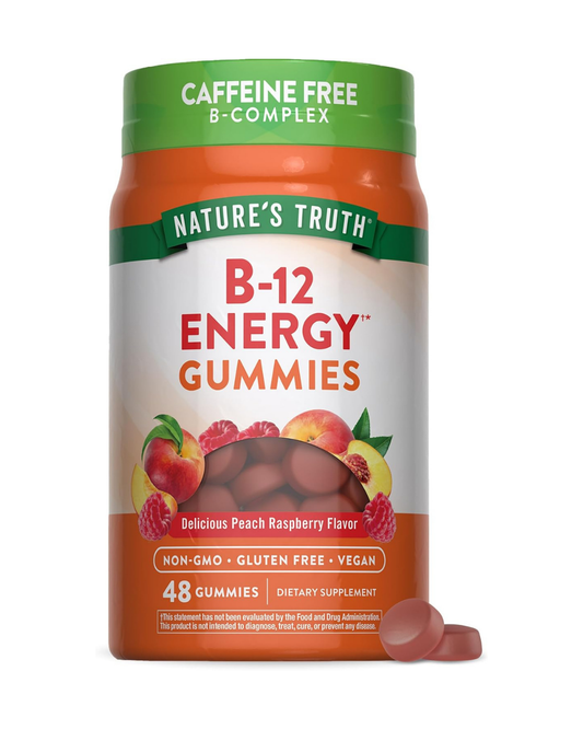 Nature's Truth Vitamin B Complex Gummies | 48 Count | with B-Vitamins, L-Carnitine & Ashwagandha | Vegan, Non-GMO & Gluten Free Supplement