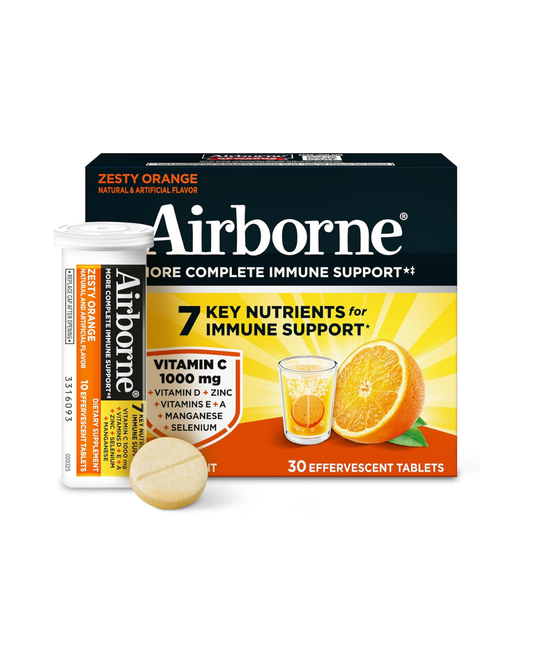 Airborne 1000mg Vitamin C with Vitamin D & Zinc - Sugar Free