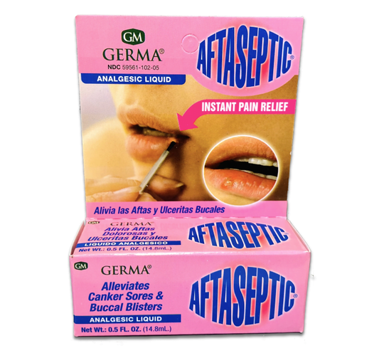 Treatment, Cold Sores-Canker Analgesic Liquid 0.5 oz (Germa)