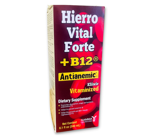 Suplemento Hierro Vital Forte +B12 Antianemic 8.1 fl oz (GAMMA)