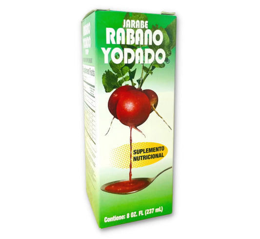 Rabano Yodado Iodized Radish Syrup, 8oz