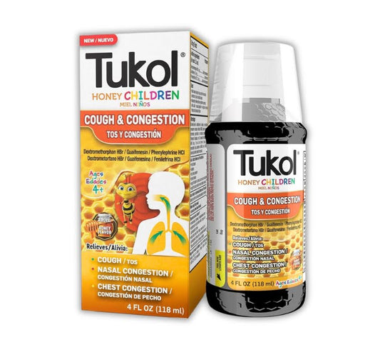 Cold Meds, Child Cough & Congestion Honey Syrup 4 oz (Tukol)